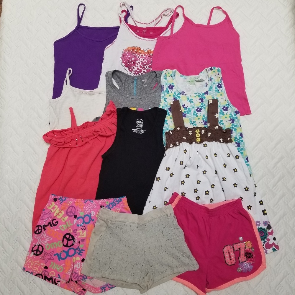 Tank tops and shorts